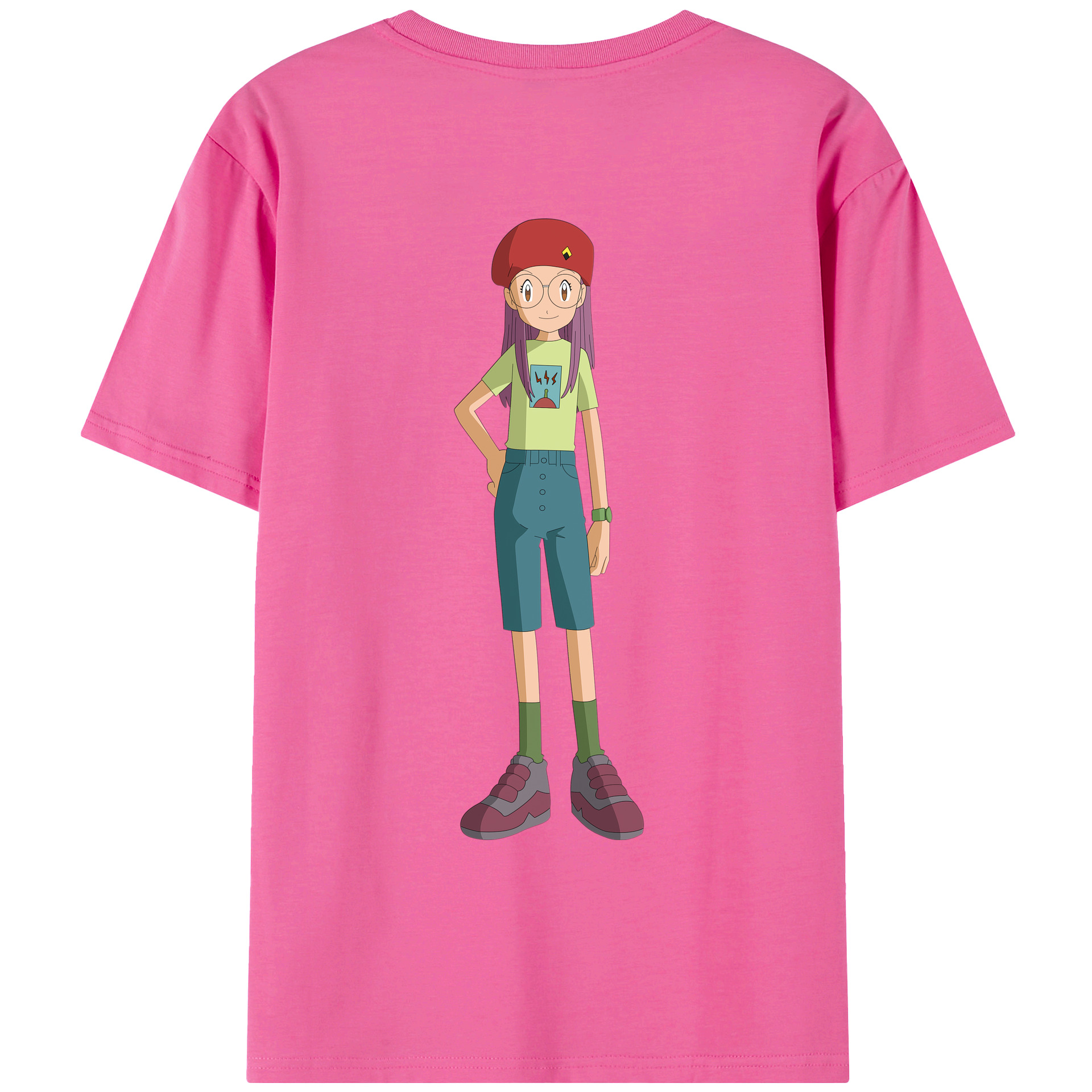 （画像用） Digimon デジタルモンスター/デジモン レディース半袖Tシャツ(バックプリント)